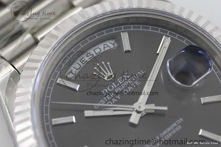 AAA Replica Watches Practical Best on 904L SS A Day TWF Bracelet Date 40mm SS Steel Grey 2358 Dial 1:1 Edition 0102
